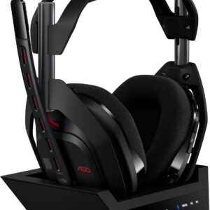 Logitech G Astro A50 Wireless Multi-Platform Gaming Headset, Black, Compatible with PS5, Xbox, PC & Nintendo Switch, PLAYSYNC Audio Switching, 2.4GHz Wireless & Bluetooth, Up to 24-Hour Battery, Up to 24-bit/48kHz Audio on PC